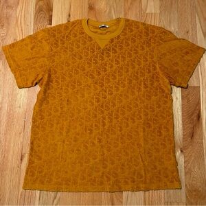 Dior Oblique Orange Terry Cotton Jacquard Tshirt 🔥